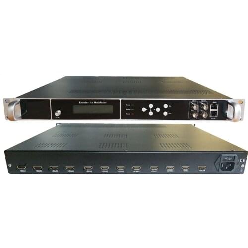12-channel high-definition encoder and modulator all-in-one HDMI to RF (DVB-T / C / ATSC / ISDB) HDMI to IP, ASI hotel hotel TV