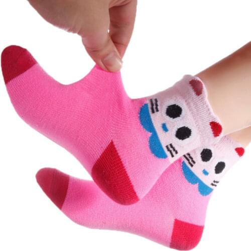 5Pairs/Lot Cartoon Baby Socks 1-11 Years For Boys Girls Socks autumn and winter Children Sock Breathable Cotton Kid Socks
