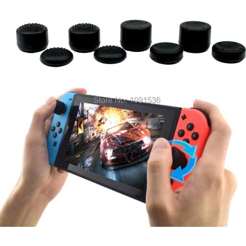 8Pcs Silicone Analog Thumb Stick Joystick Grips For Nintendo Switch Thumb Grip For Switch Lite Replacement Parts