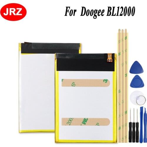 JRZ For Doogee BL12000 /BL12000 PRO Phone Battery 12000mAh Hight Capacity 3.8V Top Quality Replacement Batteries+tools
