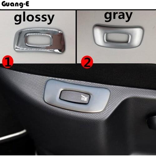 Car Styling Chrome ABS Seat Adjustment Knob Button Switch Trim Parts Frame Lamp Hoods 1pcs For Renault Captur 2015 2016 2017
