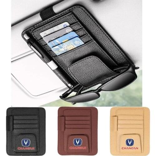 Car Sun Visor Clip Organizer Pouch Bag Card Pen Glasses Ticket Storage Holder for Changan CS95 CS85 CS75 CS55 CS35 CS15 car
