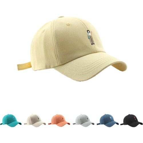 Men Simple People Embroidered Baseball Cap Women Snapback Adjust Hat Hip-Hop Trucker Unisex Seasons Outdoor Sport Cotton Sun Hat