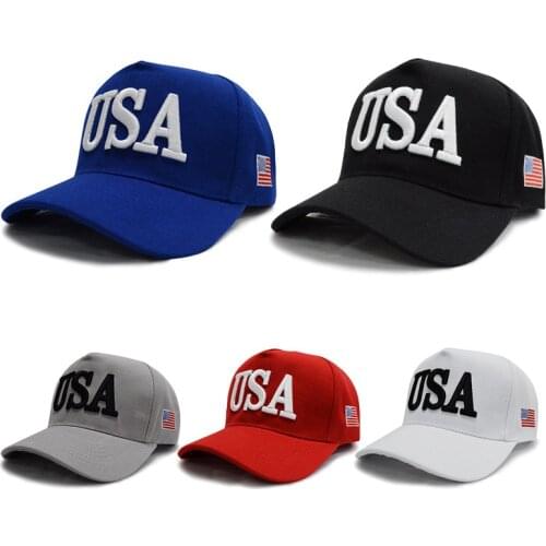 Unisex Outdoor President Trump 2024 Campaign Baseball Cap USA 45 American Flag 3D Embroidered Adjustable Snapback Trucker Hat