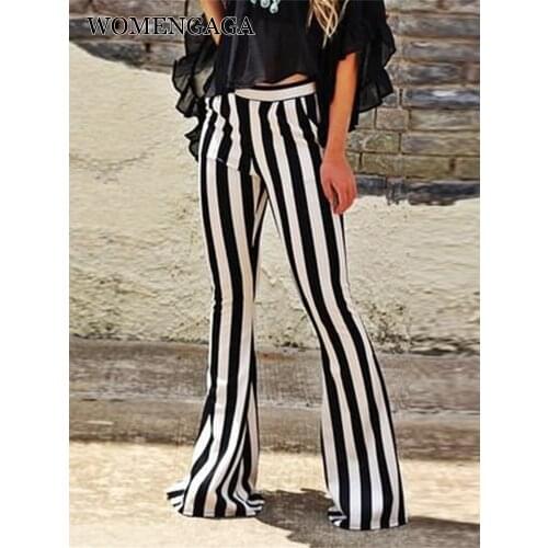 Korea 2020 Spring Vintage Patchwork Joggers Sweatpants Harajuku Woman Big Striped Pocket Flare Pants Wide Leg Pants ZA2494