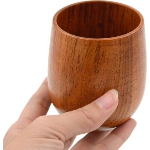 Wood Tea Cup Wooden Cup Eco-friendly Pot-bellied Cup 100pcs SN1823