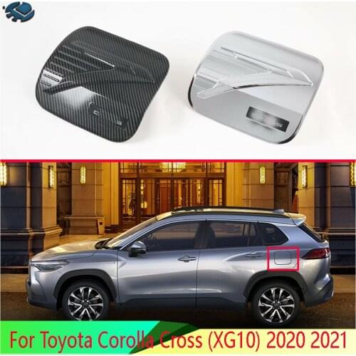 For Toyota Corolla Cross (XG10) 2020 2021 ABS Chrome fuel tank cap cover car-styling trim oil fuel cap protective