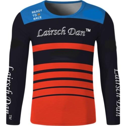 LairschDan Men Enduro Offroad MTB Downhill Jersey Long Bike Motocross Jersey BMX DH Mountain T-Shirt Clothes Wielerkleding Heren