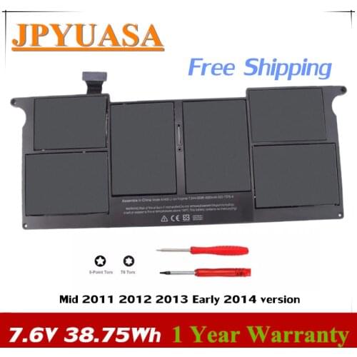 7XINbox 7.6V 38.75Wh A1406 A1495 Laptop Battery For APPLE Macbook Air 11" inch A1465 A1370 Mid 2011 2012 2013 Early 2014