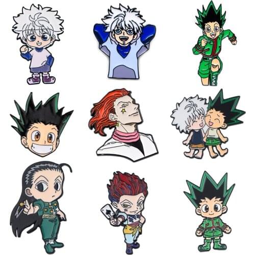 K3144 Hunter Classic Anime Cartoon Enamel Pin Cosplay Badge Brooch Anime Lovers Denim Shirt Lapel Pins Gift For Friends