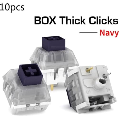 Kailh Box Thick Click Navy Blue Jade Switches RGB SMD 3pin Switch IP56Waterproof Drop shipping