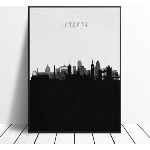 London Skyline Canvas Painting Wall Art Pictures Prints Home Decor Wall Poster Decoration For Living Room