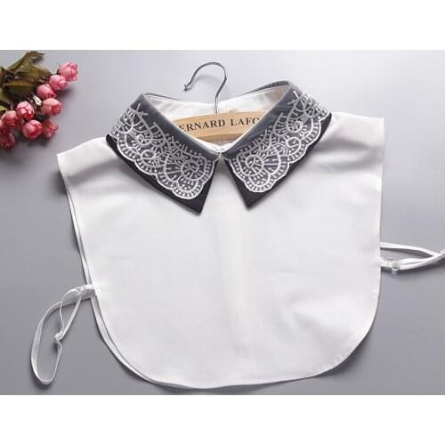 Korean fake collar shirt spring and autumn winter fashion embroidered butterflies fly false collar shirt collar false