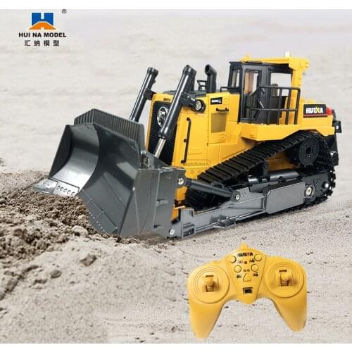 Huina 1569 RC Bulldozer 8CH Machine on Control Remote Truck Car Toys For Boys Hobby Gift NEW ARRIVAL