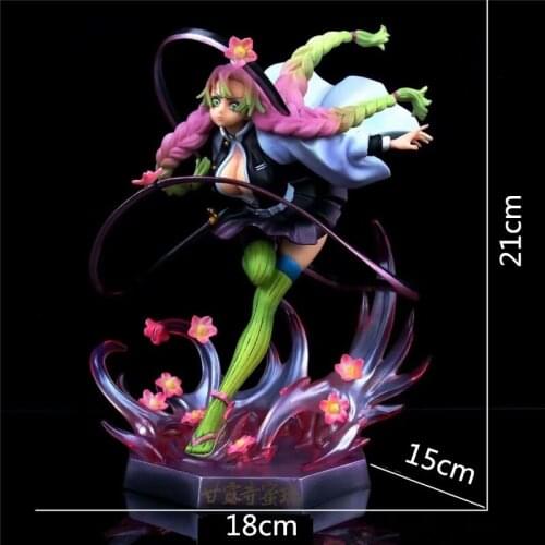 Cartoon Character Ghost Out Of Blade Love Column Manna Temple Honey Glass Scene Statue Model Boxed Hand-made