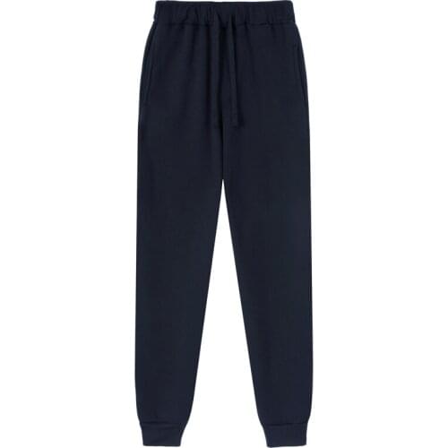 2021 European and American spring and autumn mens sports fitness fashion loose color matching jogger pants