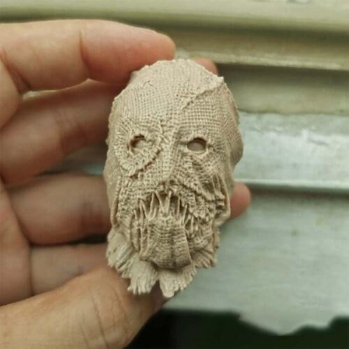 1/6 Unpainted Jonathan Crane Head Models for 12''Figures Bodies Accessories