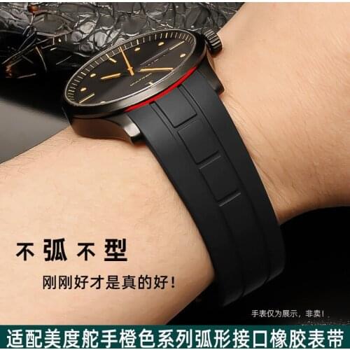 Rubber Watch Strap for Mido Helm005430 Watch Band Citizen Air Eagle Watch Bracelet Male 22 23mm