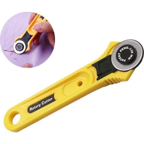 28mm Patchwork Roller Wheel Knife Cloth Cutting Knife Leather Fabric Craft Fabrics Rotary Cutter Sewing Hand Tools Accessories