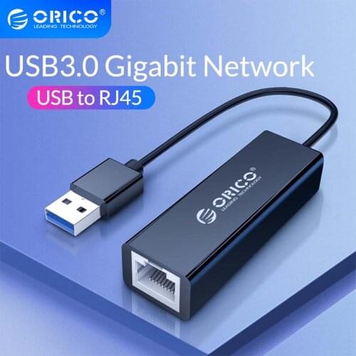 ORICO Lan Network Card USB 3.0 2.0 Gigabit Ethernet Adapter USB to RJ45 10M/100/1000M for Windows 10 8 8.1 7 XP Mac OS