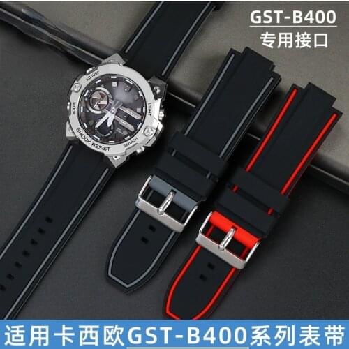 Silicone Watch Strap for Casio G-Shock 5657GST-B400-1A Women Special Watch Strap Modification Watch Band