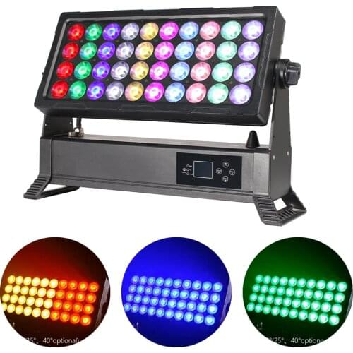 LED 40x15W RGBW 4IN1 Floodlight Professional Outdoor Waterproof Stage Wash Strobe Effect Lamp Christmas DJ Disco Party Spotlight