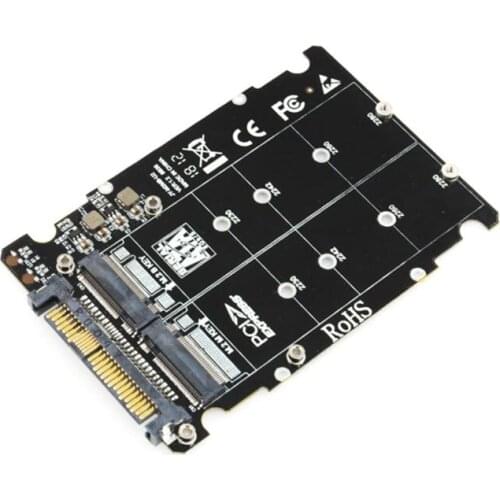U2BOX Box M.2 TO U.2 SFF-8639 Adapter PCIe 2.5' U.2 SSD PCI-E X4 X16 PCIe3.0 PCI-Express M-KEY B-Key Card W3JB