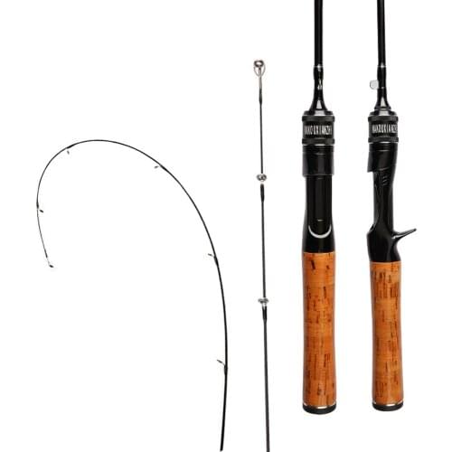 Carbon Spinning Casting Fishing Rod 2-10g Lure Weight Fast Action Ultra Light 2 Sections Fishing Pole for Squid Pike Travel Cane