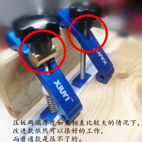 Improve Adjustable Platen Universal Miter Track Clamping Blocks T-Track chute Blocks M8 Screw Woodworking Clamps