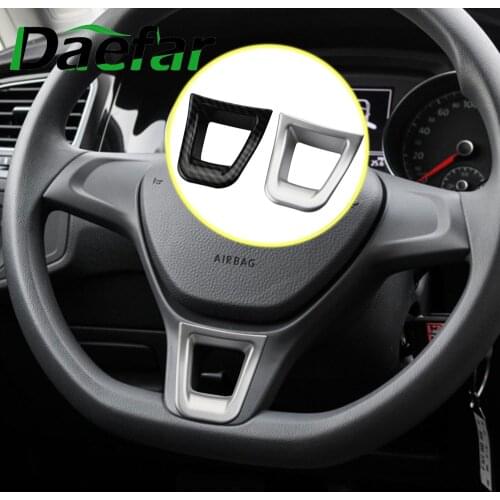 Car Steering Wheel Cover Trim Sticker Fit for Volkswagen VW Golf MK7 Jetta MK5 MK6 2015 + Polo 2014 + Passat B7 B8 Stickers