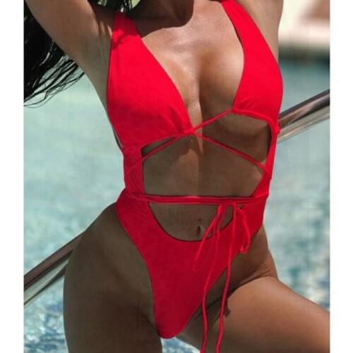 White Bikini Swimwear Women One Piece Swimsuit Bathing Suit Biquinis Swimming Suit for Women Maillot De Bain Femme Monokini
