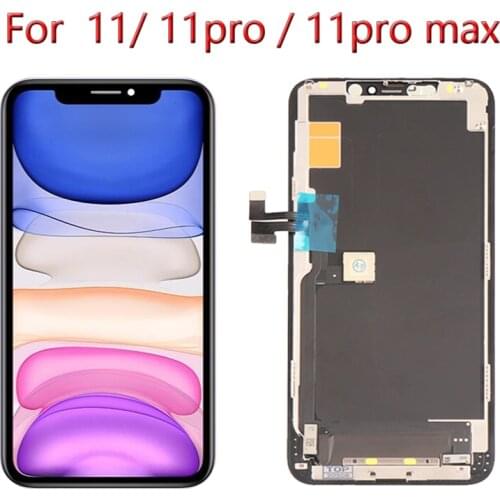 AAA+++ TFT/OLED For iPhone 11 LCD Iphone 11Pro Screen Replacement For iPhone 11 Pro Max Display With 3D Touch Assembly True Tone