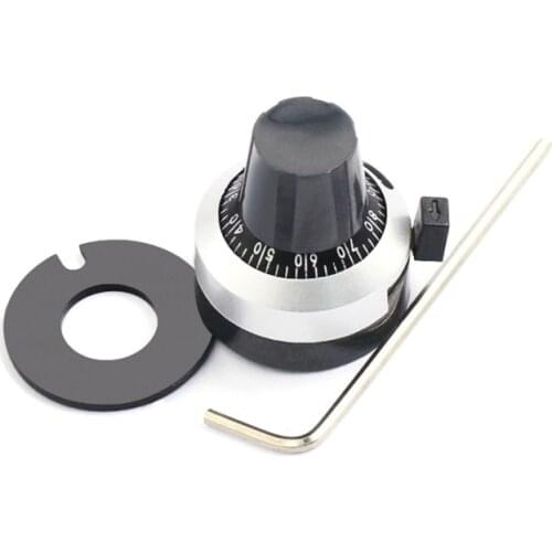 1PCS 3590S 6.35 mm precision scale knob potentiometer knob equipped with multi-turn potentiometer