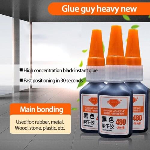 480 Black Super Glue Car Rubber Repair Tire Glue Window Speaker Seal Tire Repair Glue Mighty Universal Tire Repair Glue TSLM1