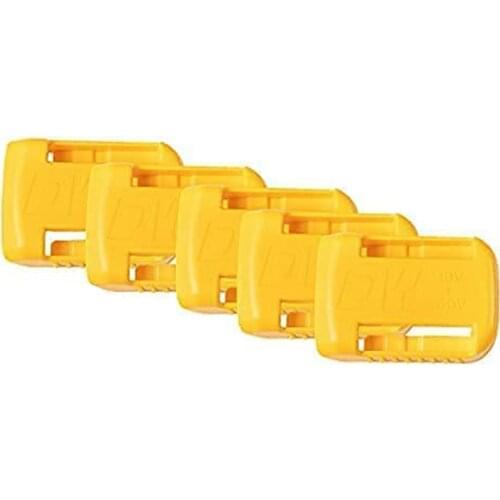 5 Packs Battery Holder Dock Mounts for DeWalt 20V 60V Battery, Wall Panel Shelf Belt Clip Storage Organizer Protector