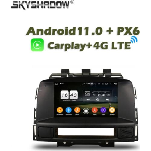 Wireless Carplay PX6 Android10 4G +64G Car DVD Player GPS Radio wifi Bluetooth For Buick Excelle GT XT Opel Astra J 2010- 2013