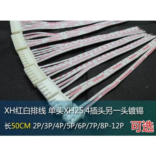 Free shipping hongbai cable xh cable single-head XH-8P/9P/10P/11P/12P space 2.54mm length 50cm 5pcs/lot