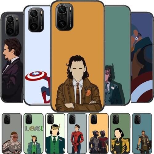 Marvel Phone Case For xiaomi redmi POCO F1 F2 F3 X3 Pro M3 9C 10T Lite NFC Black Cover Silicone Back Prett mi 10 ultra covers