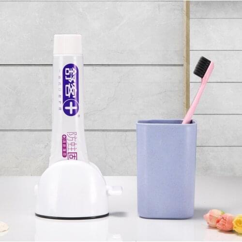 Multifunctional Bathroom Plastic Cream Tube Squeezer Dispenser Rolling Tube Squeezer Toothpaste Squeezer Toothpaste Dispenser
