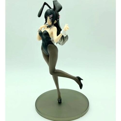 Anime Seishun Buta Yarou wa Bunny Girl Senpai no Yume wo Minai Sakurajima Mai Action Figure PVC Bunny Girl ver.Collection Model