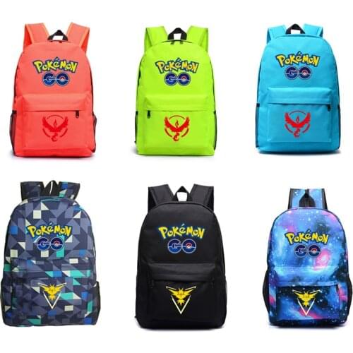 Pokemon Pikachu Student Cartoon Canvas School Bag for Men and Women Large Capacity Anime Travel Backpack Fashion Laptop Bag