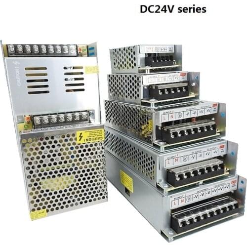Switching power supply fonte AC110~220 to DC24V 2A50W 3A75W 4.2A100W 5A120W 6.5A150W8.3A200W10A250W15A360W 20A500W led smps led