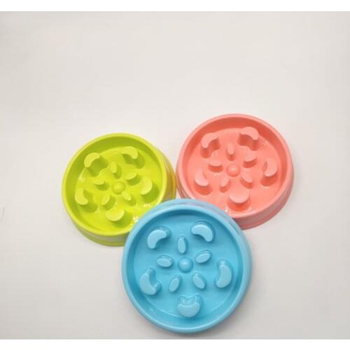 Pet Dog Feeding Food Bowl Puppy Slow Down To Eat Feeder Bowl Bow To Prevent Obesity Cat And Dog Supplies