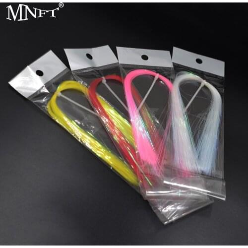 MNFT 16Packs Flashabou Holographic Tinsel Trout Tube Fly Tying/Jig Hook Lure Making Materials