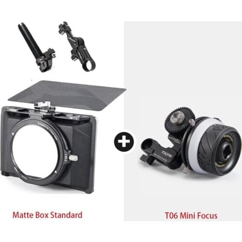 Tilta MB-T15 4*5.65 Lightweight Matte Box for DSLR Cameras BMPCC 4K Tiltaing Lens Hood Clamp-On Mini Matte Box with Carbon Fiber