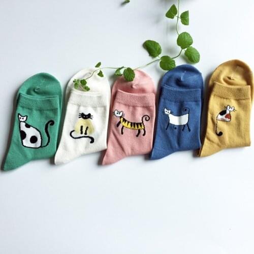 New cute cartoon four seasons cotton soxs creative deodorant sweat-absorbent sports socks