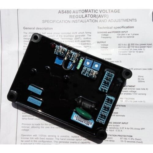 Genuine ac regulator avr stamford as480 three phase power generator parts