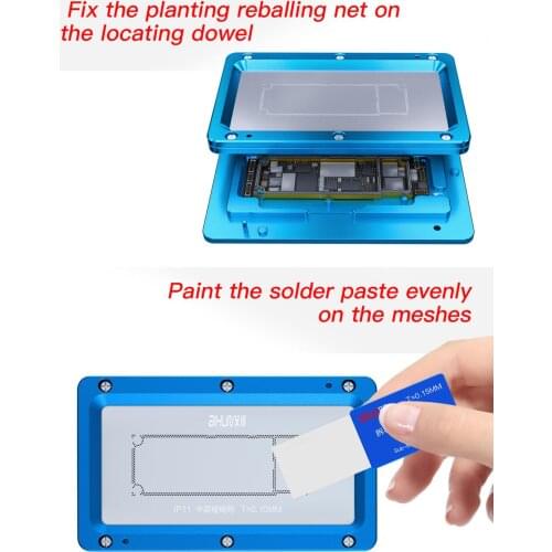 JC Motherboard PCB Reballing Platform for Ip 11 11Pro 11Pro Max Middle Frame Reballing Soldering Repair AIXUN Z11 Z3 Fixture