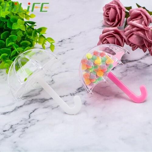 HILIFE Gifts Wedding Decoration Mariage Baby Full Moon Party Candy Box Gift Storage Box Umbrella Shape Wedding Favors Candy Box