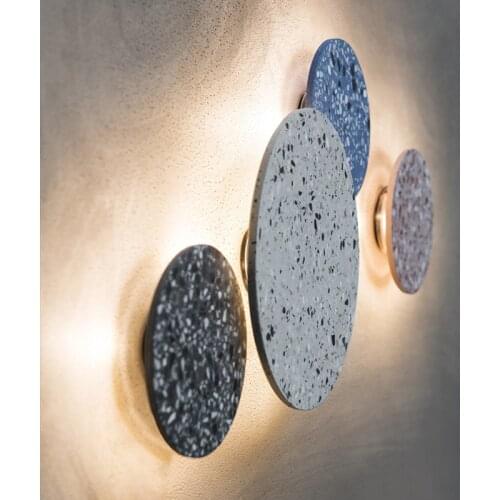 Modern light wall lamp iron corridor living room dining room luminaria de parede espelho